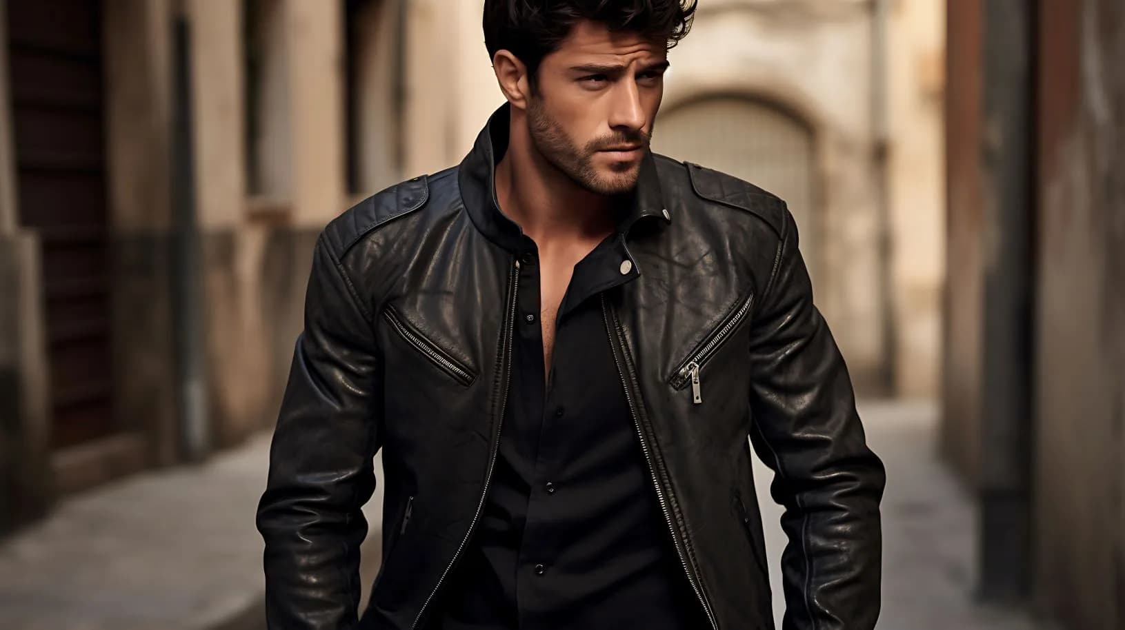 Die besten Outfits mit einer Herren Lederjacke Schwarz für Herbst und Winter