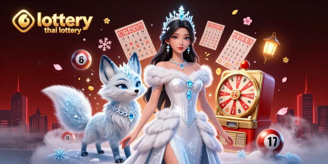 Play the lottery thai lottery with vibrant elements in an enchanting fantasy setting.