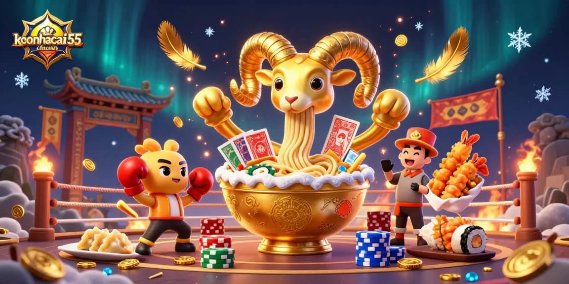 Engage with the keonhacai55chuan sports betting spectacle amid vibrant animated characters and exciting casino elements.