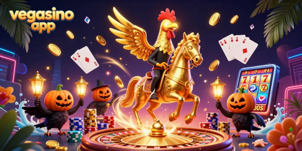 Experience the thrill of wins with the vegasino app in a vibrant casino scene filled with excitement.