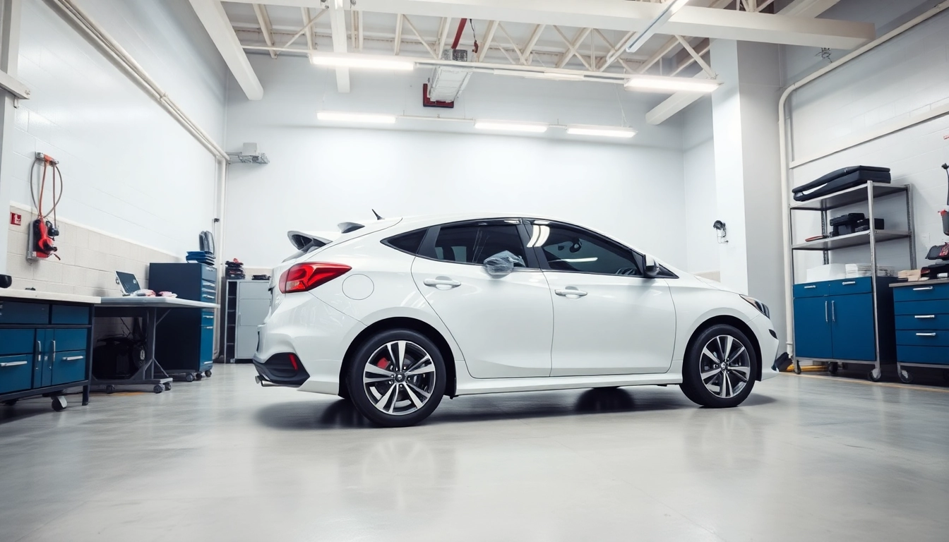 Leasing Rückgabe Check München mit professioneller Fahrzeugaufbereitung in einer sauberen Garage.