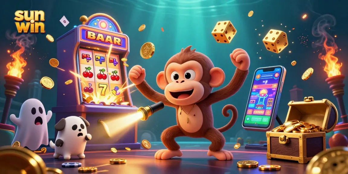 sun win lights up the casino with a playful poltergeist and curious puppy in action