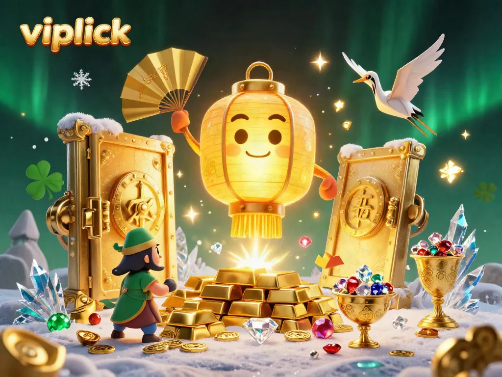 Win big at Vipluck with vibrant casino spirit art illustrating plentiful treasures.