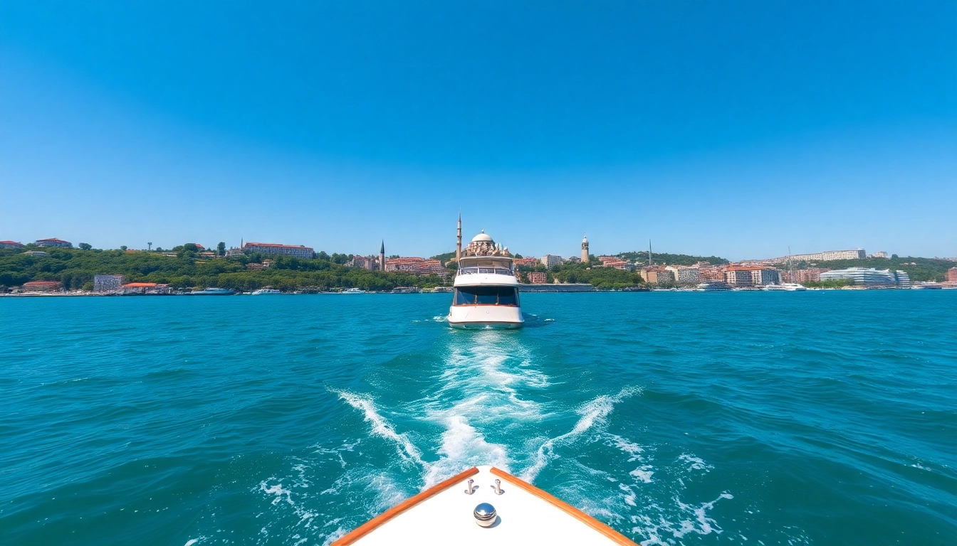 Genießen Sie eine Fahrt auf dem Bosporus-Cruise bei Tageslicht mit atemberaubendem Blick auf Istanbul.