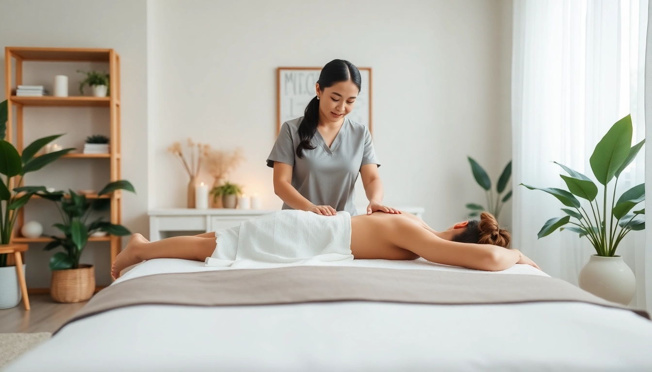 고요한 가정 환경에서 평택출장마사지를 제공하는 전문 치료사.